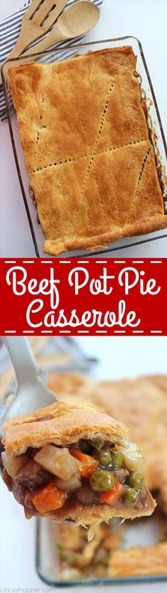 Beef Pot Pie Casserole