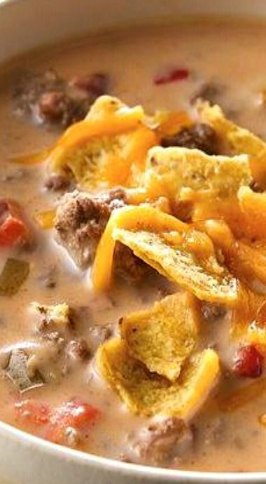 Beefy Nacho Soup