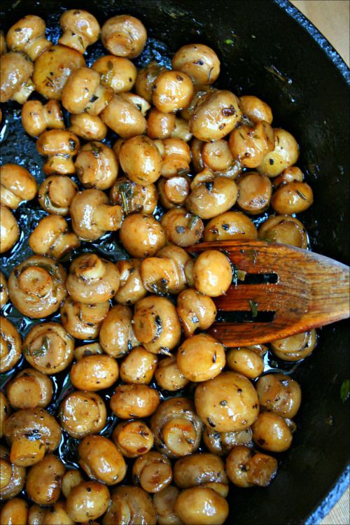 Beer Butter Mushrooms