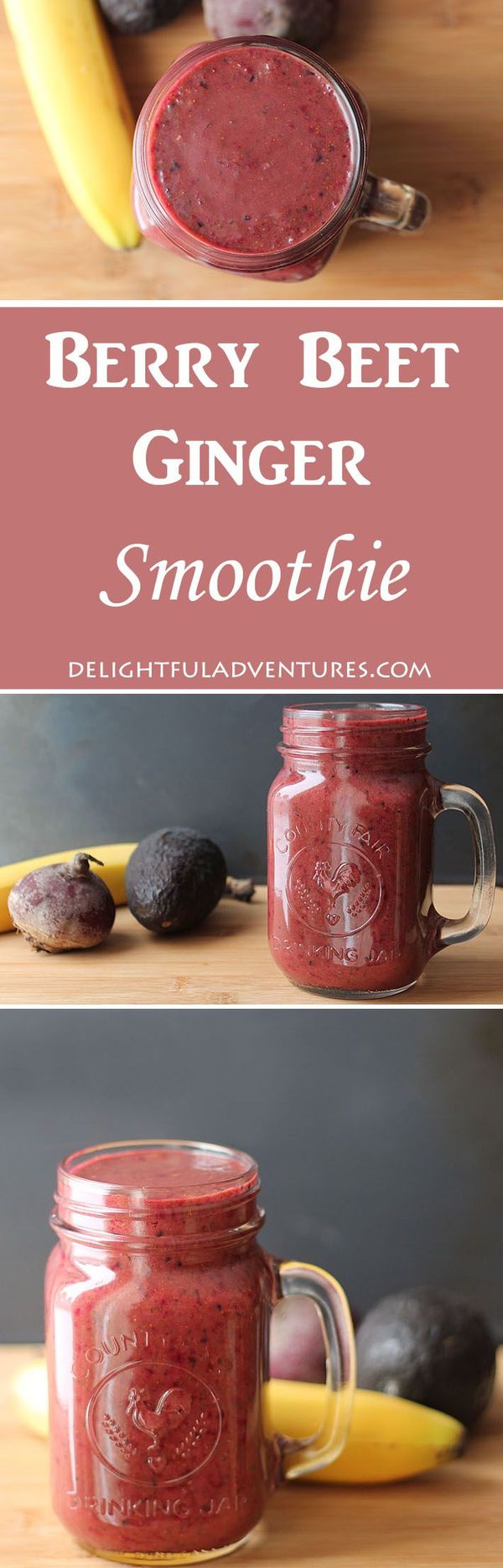 Berry, Beet, Ginger Smoothie