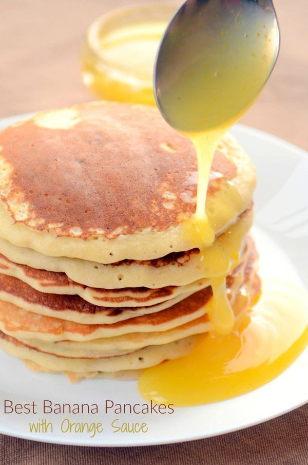 Best Banana Pancakes With Orange Sauce