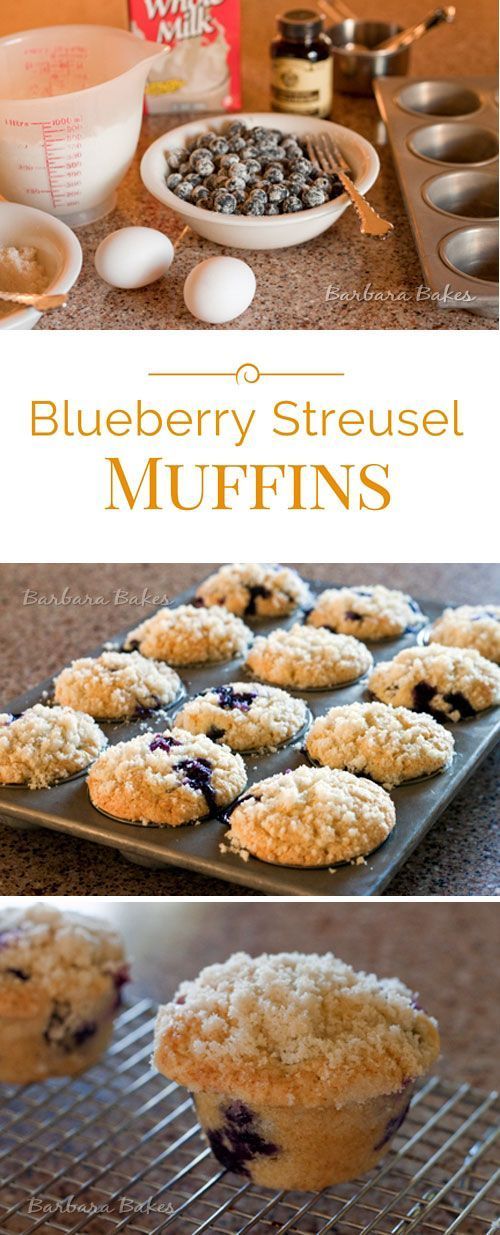 Best Blueberry Streusel Muffins