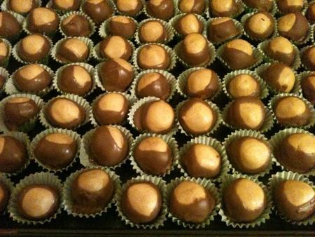 Best Buckeyes (Peanut Butter and Chocolate Candies