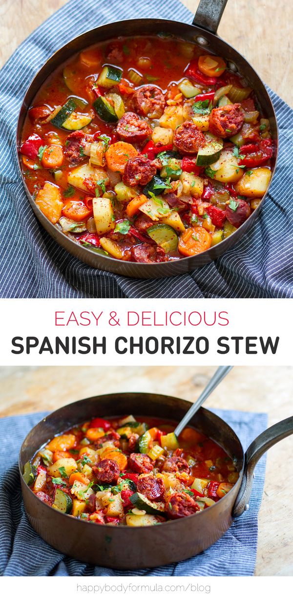 Best Ever Chorizo & Vegetable Stew