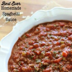 Best Ever Homemade Spaghetti Sauce