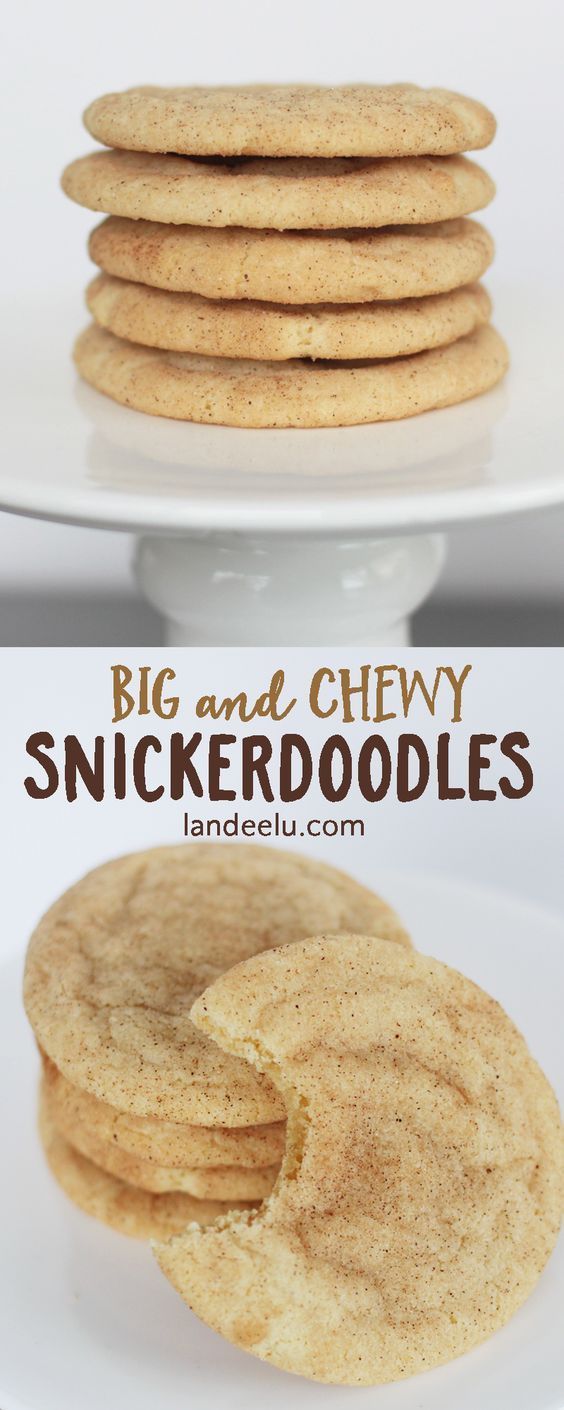 Big and Chewy Snickerdoodles