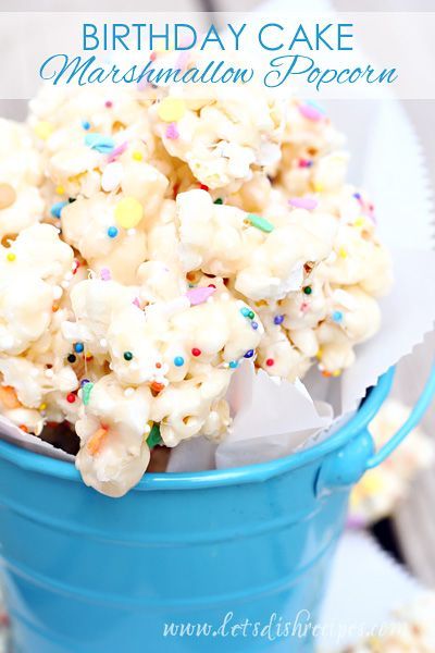 Birthday Cake Marshmallow Popcorn