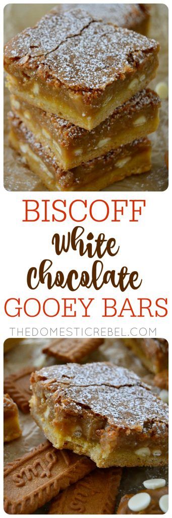 Biscoff White Chocolate Gooey Bars