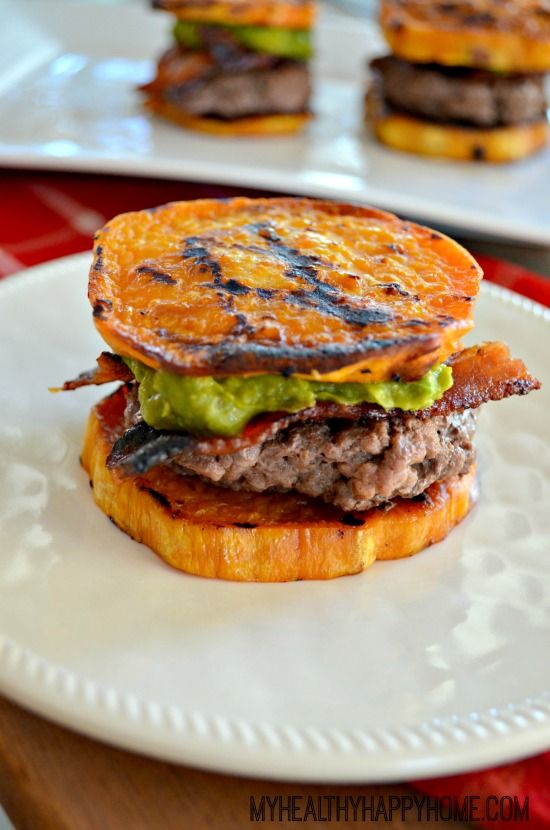 Bison Bacon Sweet Potato Sliders