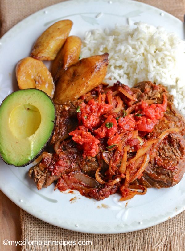 Bistec a la Criolla (Colombian -Style Creole Steak