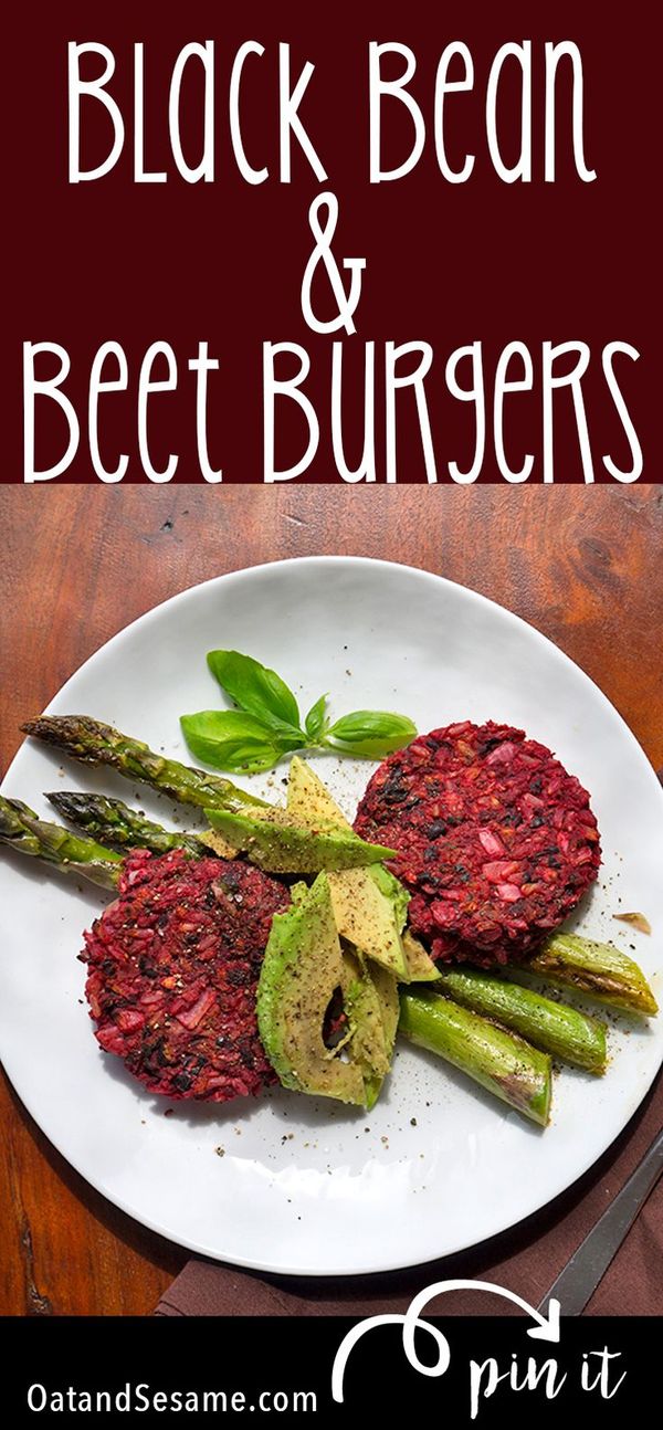 Black Bean Beet Burgers