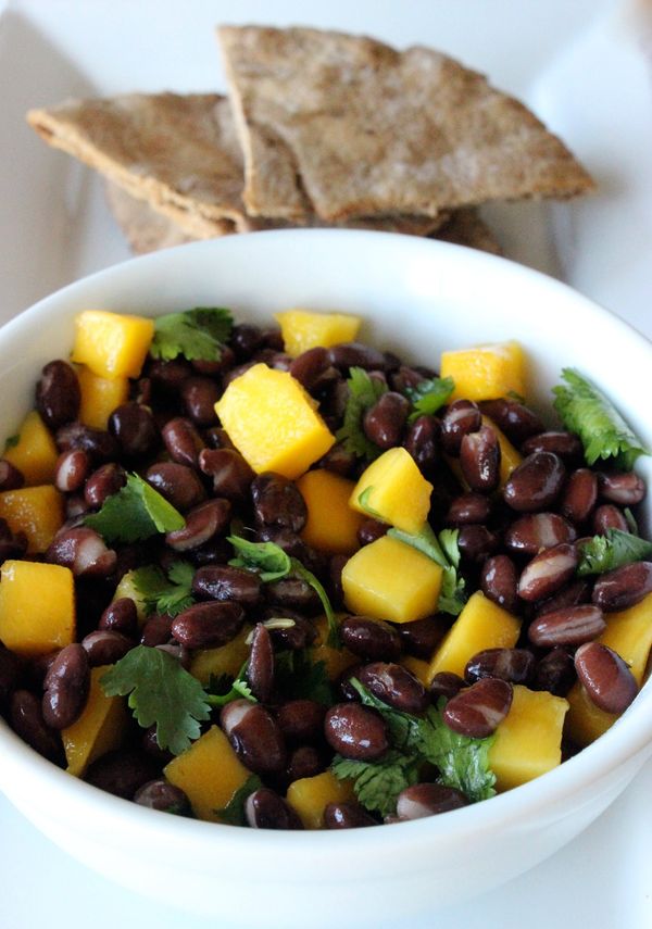 Black Beans in Mango Sauce