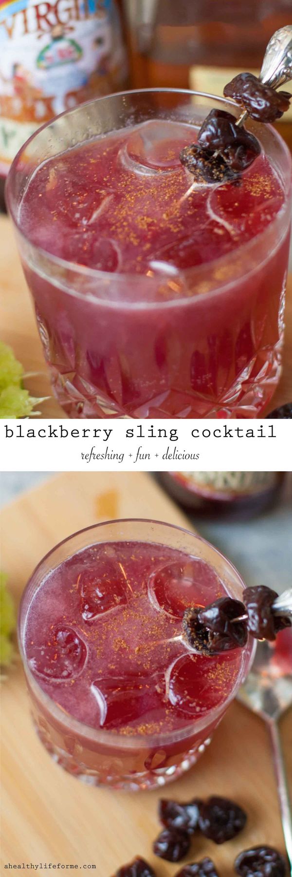 Black Cherry Sling Cocktail