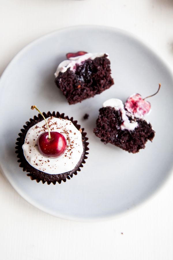 Black Forest Cupcakes (Vegan + GF Option