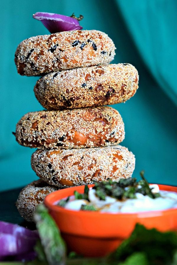 Black Rice & Chickpea Fritters