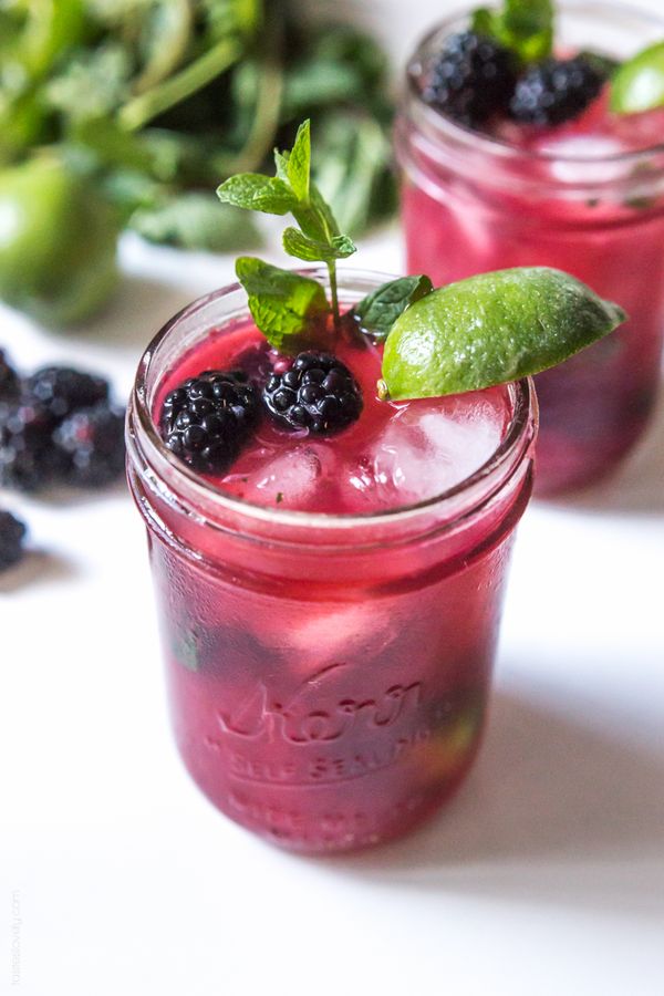 Blackberry Mint Mojitos