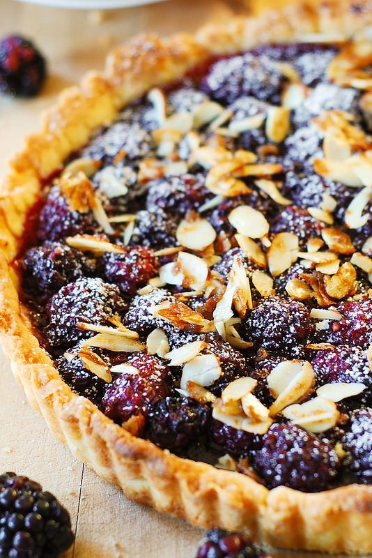 Blackberry Tart with Toasted Almonds