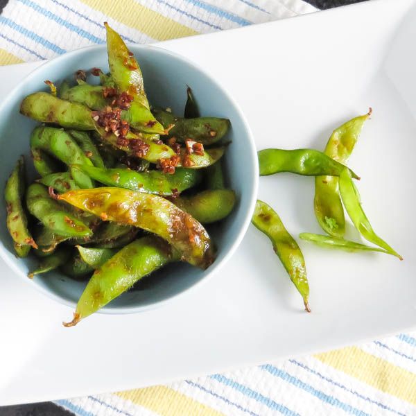 Blistered edamame