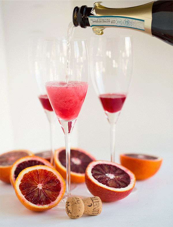 Blood Orange Bellinis