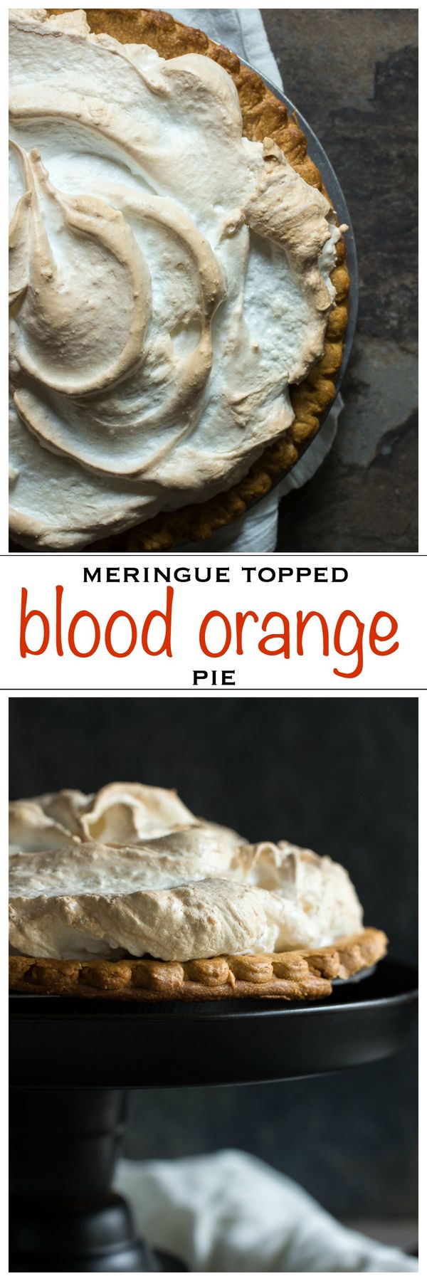 Blood Orange Meringue Pie