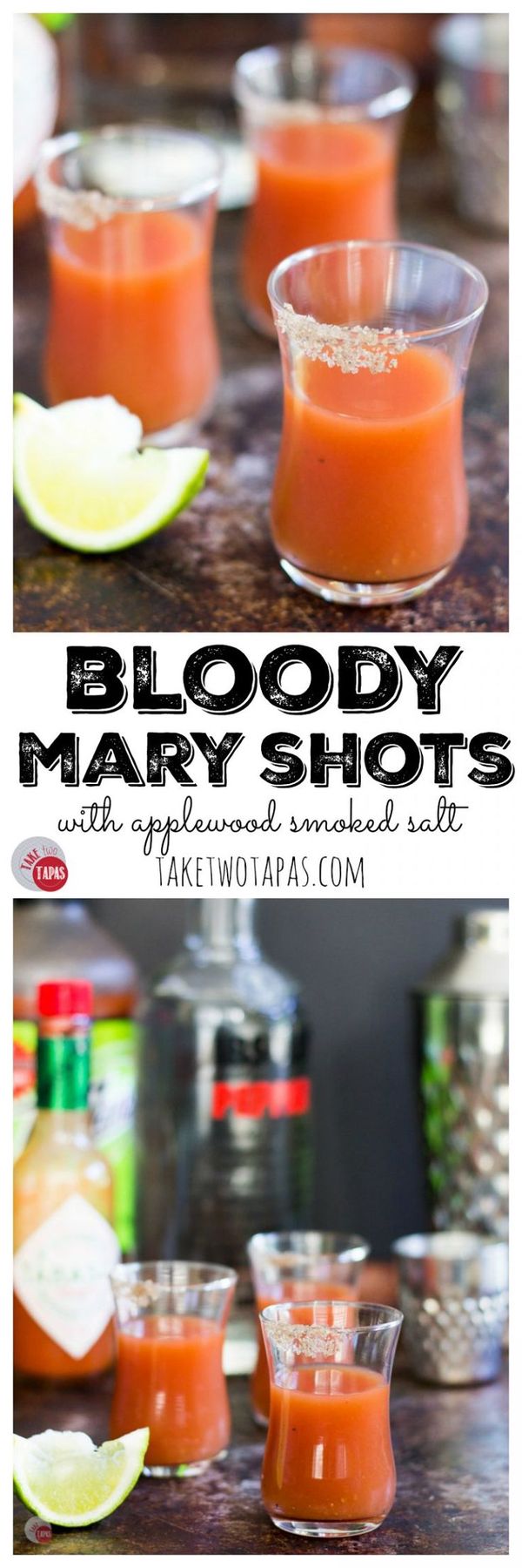 Bloody Mary Shots with Applewood Smoked Salt