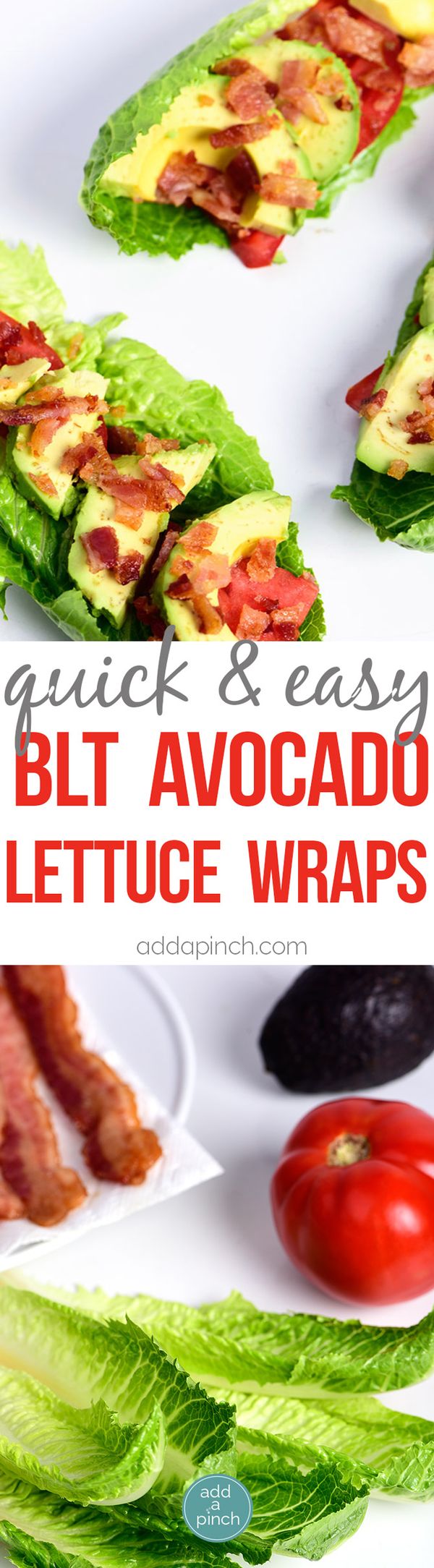 BLT Avocado Lettuce Wraps