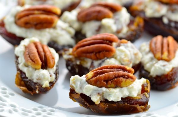 Blue Cheese and Pecan Stuffed Dates