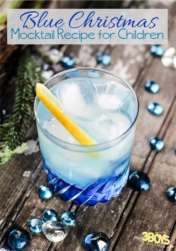 Blue Christmas Mocktail