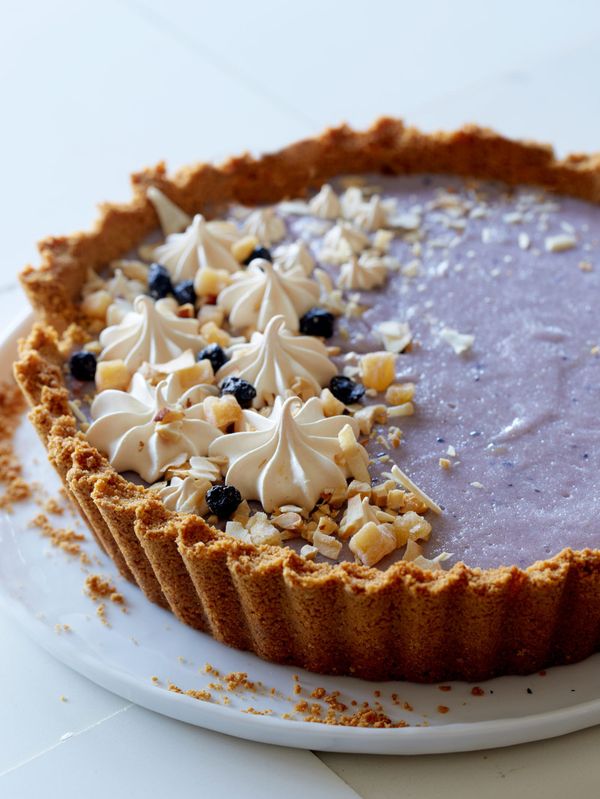 Blueberry and Coconut Tart