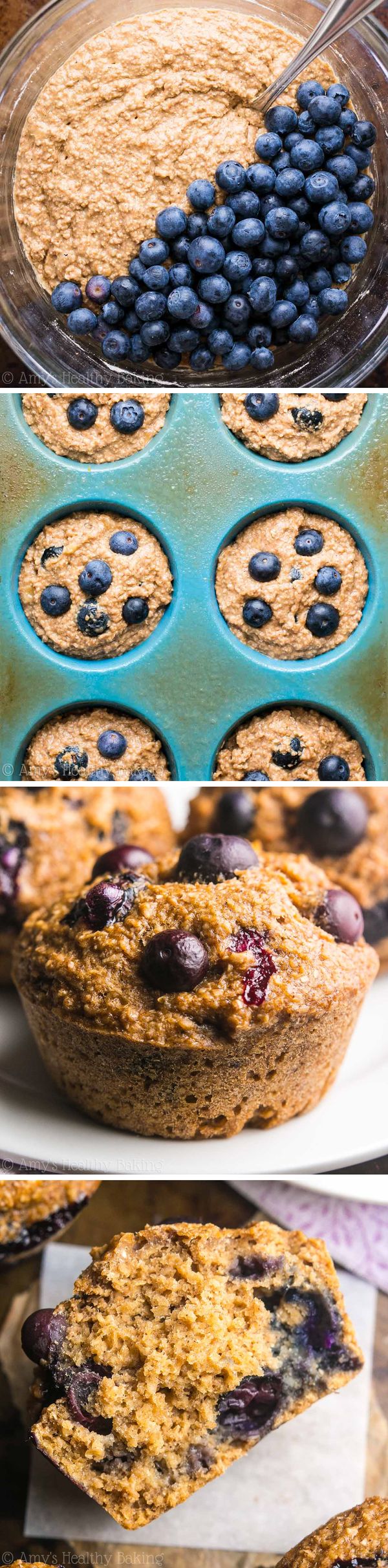 Blueberry Banana Bran Muffins