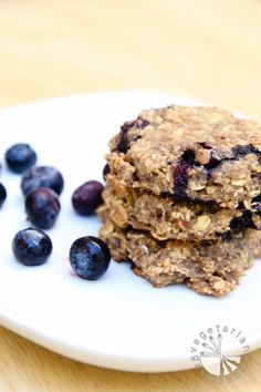 Blueberry Banana Breakfast Cookies (vegan, gluten-free