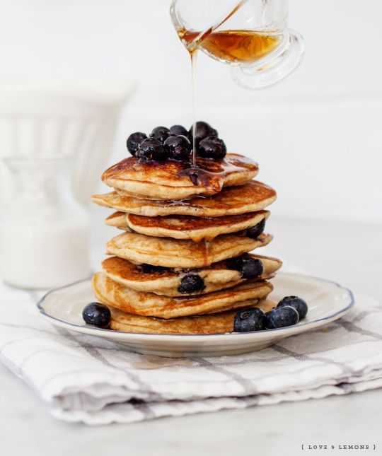 Blueberry banana pancakes