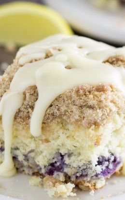 Blueberry Cinnamon Roll Cake