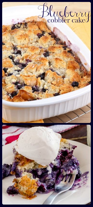 Blueberry Cobbler Cake