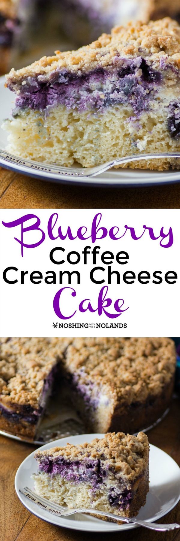 Blueberry Coffee Cream Cheese Cake