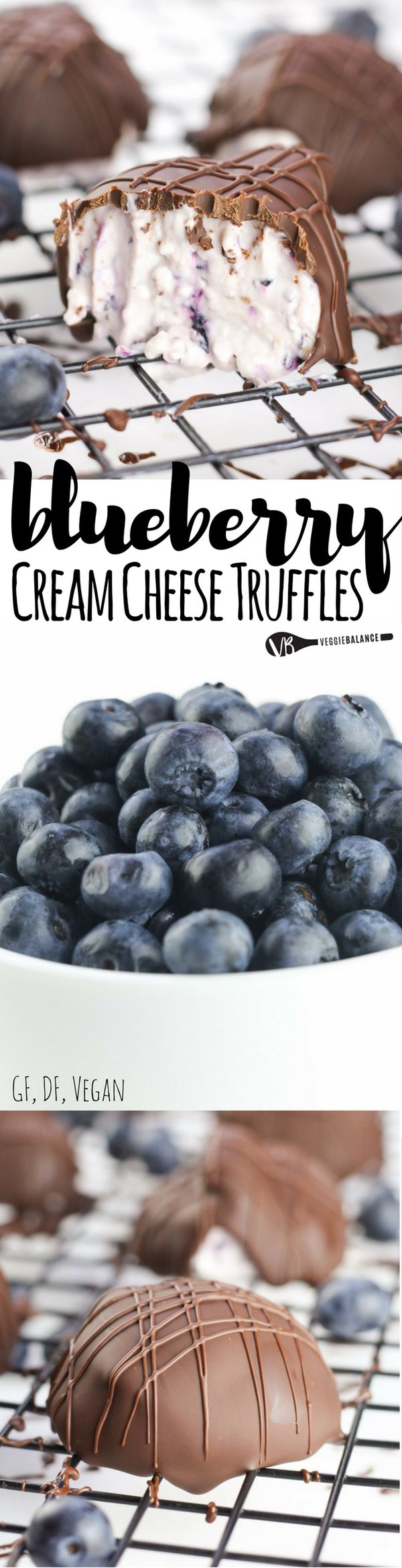 Blueberry Cream Cheese Truffles