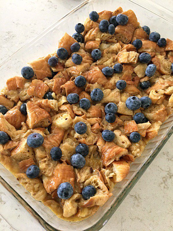 Blueberry Croissant Breakfast Bake