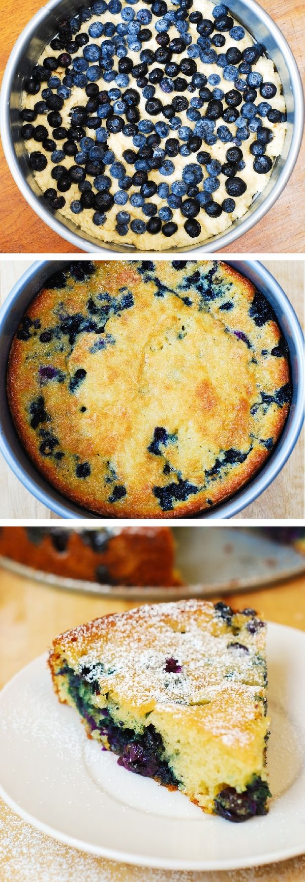 Blueberry Greek yogurt cake