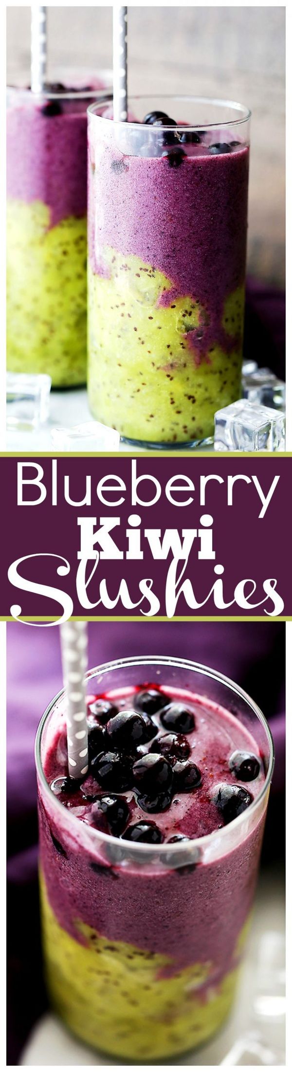 Blueberry Kiwi Slushies