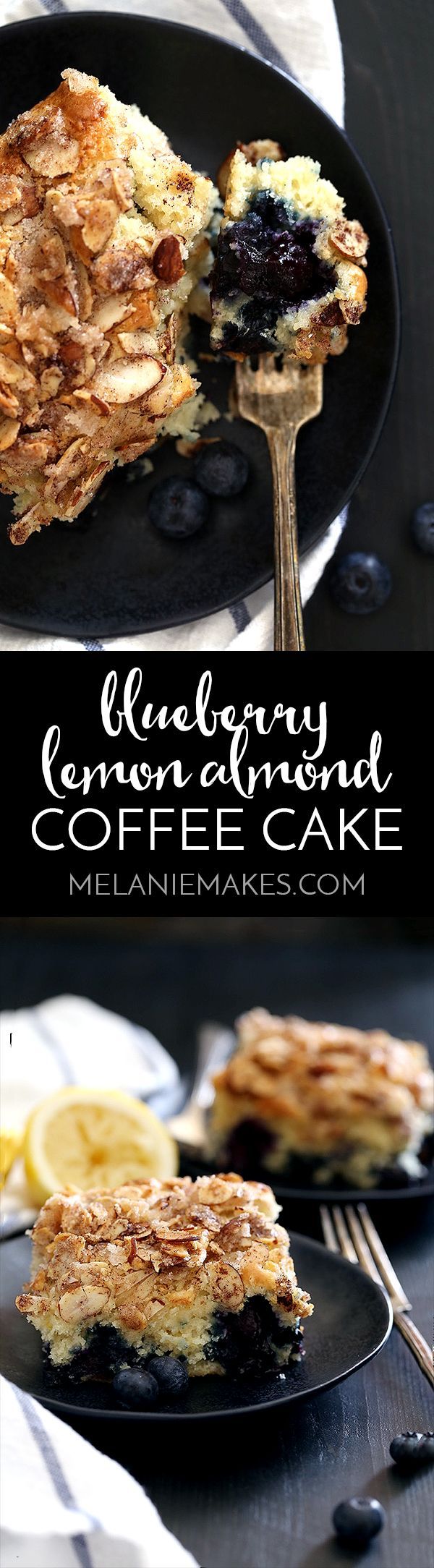 Blueberry Lemon Almond Coffee Cake