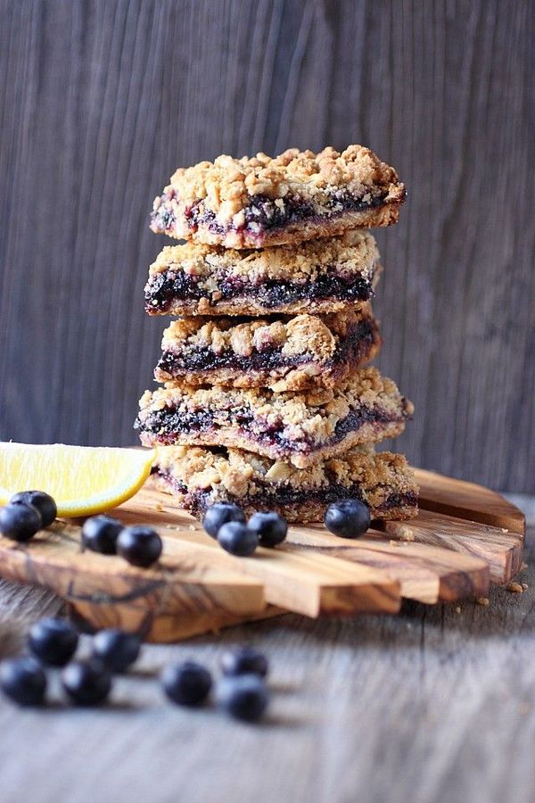 Blueberry Lemon Crumble Bars