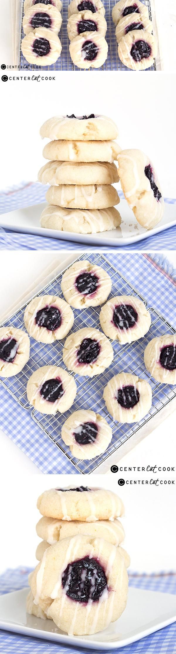 Blueberry Lemon Thumbprint Cookies