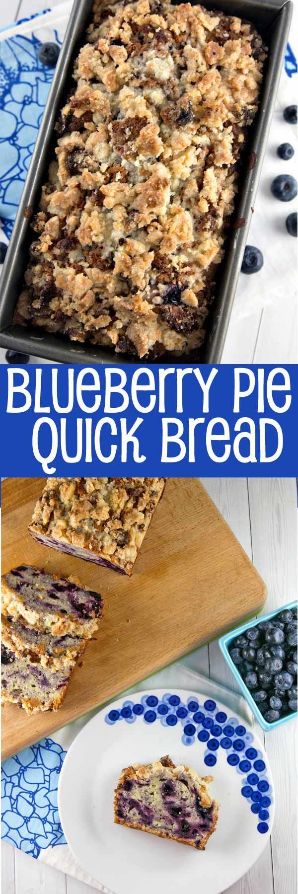 Blueberry Pie Quick Bread