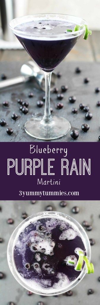 Blueberry Purple Rain Martini