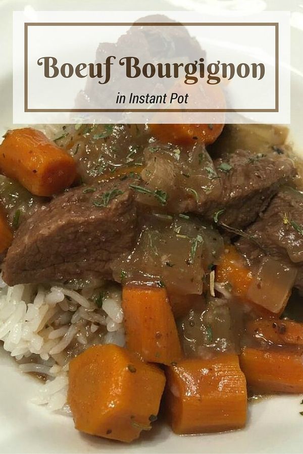 Boeuf Bourguignon in Instant Pot