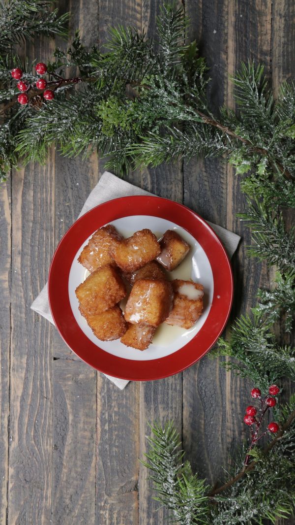 Boozy Eggnog Bites