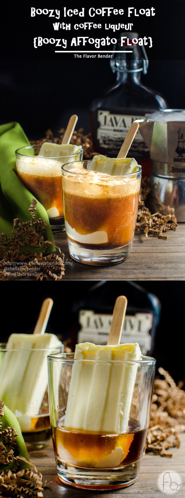 Boozy Iced Coffee Float with Homemade Coffee Liqueur