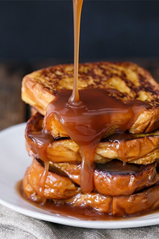 Boozy Salted Caramel French Toast