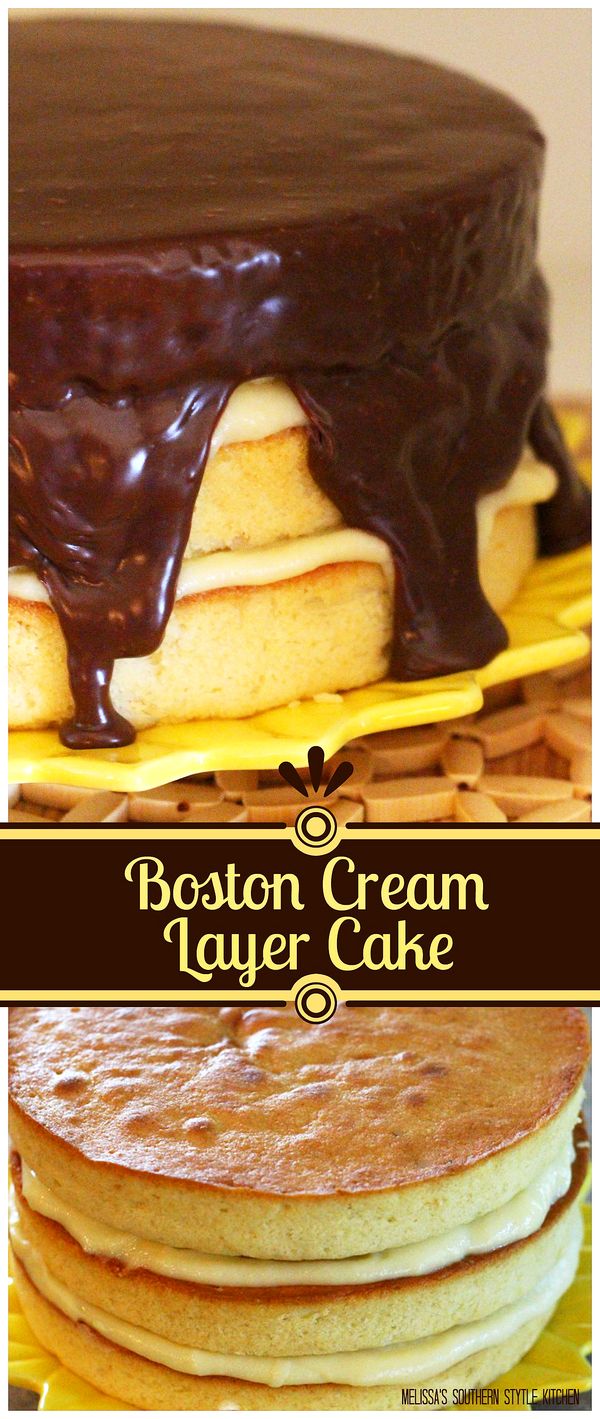 Boston Cream Layer Cake