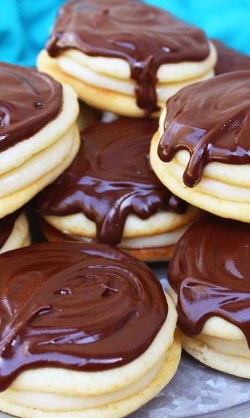 Boston Cream Pie Cookies